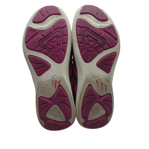 Vionic Shay Pink Elastic Lace Up Athletic Sneakers Womens 8 - Picture 10 of 12